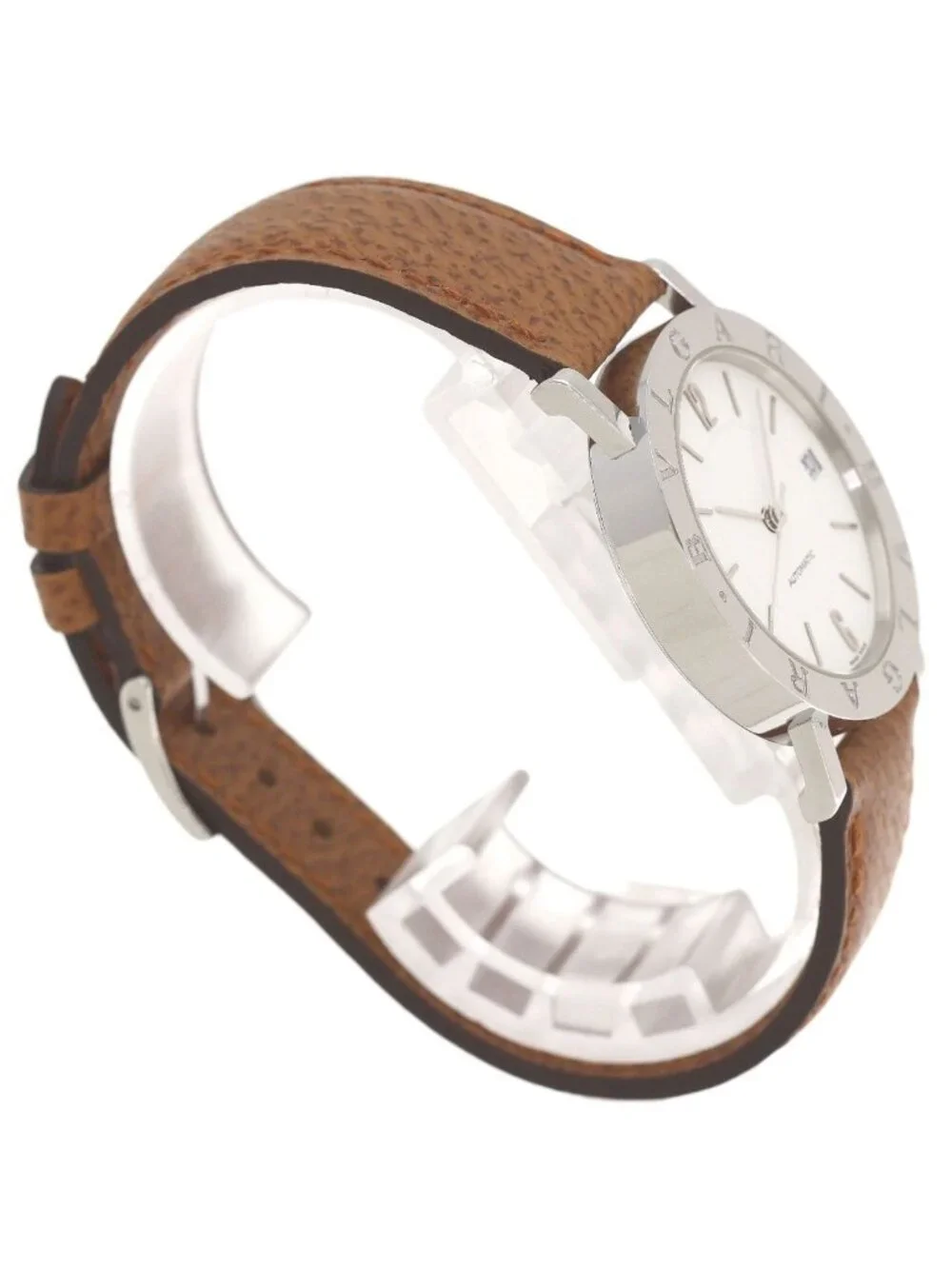 Bvlgari Auto Watch SS Leather